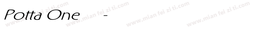 Potta One 波塔字体转换